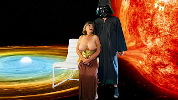 Mature star wars cosplay princess sucks off darth vader