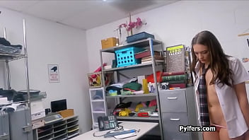 Steamy fuck in the back room with hot busty pilfer