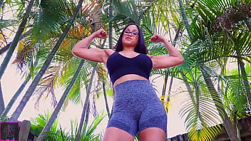 Strong woman giantess