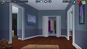 Summertime saga by darkcookie hot stepmom debbie in seductive sexy dress begs him to kiss her