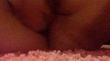 Girl puts hand and things up her cunt