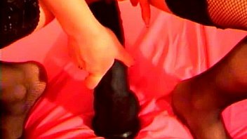 Super hot brunette playing with a huge black dildo 2 Super hot brunette playing with a huge black dildo 2