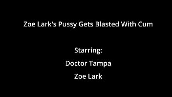 Zoe lark's pussy gets blasted with cum
