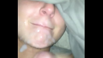 Young slit takes load on her face