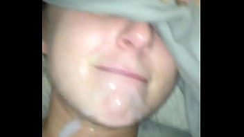 Young slit takes load on her face