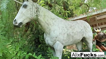 Hot blonde masturbates