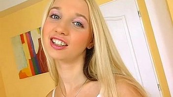 Skinny Blonde Bitch Masturbating Shaved Pussy thumbnail
