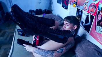 Fucking ballet heels & squirt