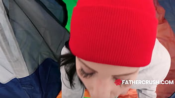 Camping inside step daughter's pussy