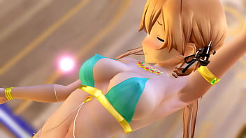 Twintails girl shaking her ass mmd by ariak