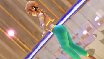 Twintails girl shaking her ass mmd by ariak