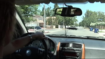 She sucks a cock while kneeling in the water and then hangs on from above as she lowers