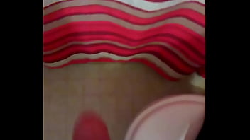 Rubbing big cock for huge cumshot