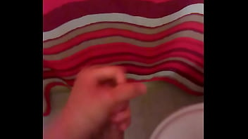 Rubbing big cock for huge cumshot