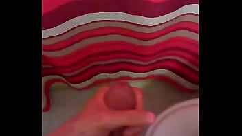 Rubbing big cock for huge cumshot