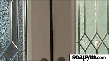 Babe gives erotic soapy massage 15