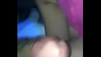 Blow job and cum with her pink toy