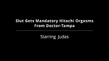Slut gets mandatory hitachi orgasms from doctor tampa judas
