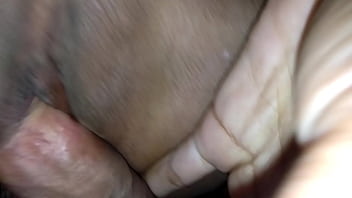 I couldn't hold it i told him to take off the condom so he could eat my