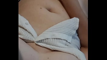 Mature woman masturbates clit in panties