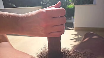 Hand job super slow mo