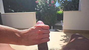 Hand job super slow mo