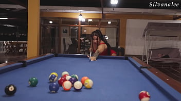 Milf and young man colombian whore gets her cue and balls stuffed hard on the pool table brian evansx
