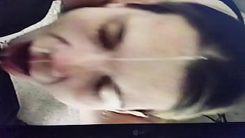 Street whore angela getting a cum facial