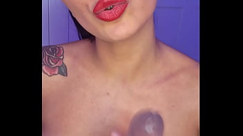 Sucking and masturbate the dildo thinking is your cock claudia bavel