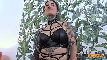 Lara can't believe her greatest squirt ever look at her face