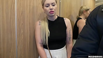 A good french blonde stuck and fucked in an elevator and even in a parking lot in anal A good french blonde stuck and fucked in an elevator and even in a parking lot in anal