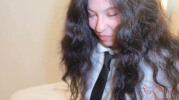 Hesitant school girl let's me fuck her before her parents get home