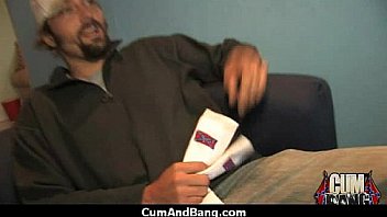 Ebony hottie gangbang and facefuck 9