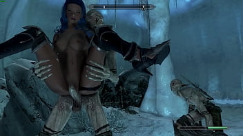 Hot sexy skyrim woman fucked hard by creatures