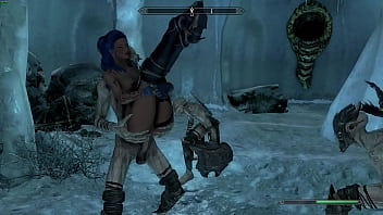 Hot sexy skyrim woman fucked hard by creatures