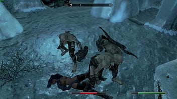 Hot sexy skyrim woman fucked hard by creatures