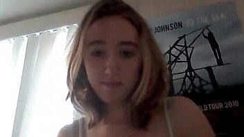 Young blonde fingering her young pussy