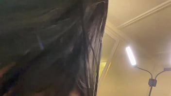 Two cameras view when she spanking hard my ass one view on my ass one i keep and make selfie video