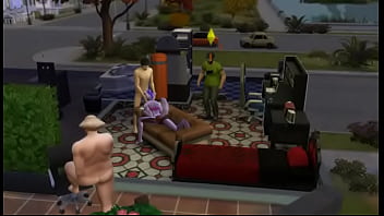 Wolfurra dandole una mamada a papi eric mientras larry mira y rangu se rie