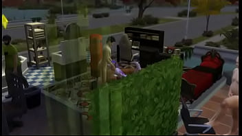 Wolfurra dandole una mamada a papi eric mientras larry mira y rangu se rie