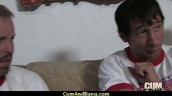 Horny ebony bukkake gangbang 12