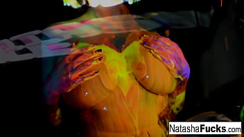 Hot babe has some fun alone