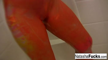 Hot babe has some fun alone