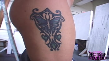 Nervous nikki bares all at a local university