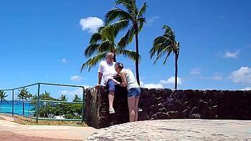 At the waterfront park i just met this gentleman he's here for a few days on business and here we are