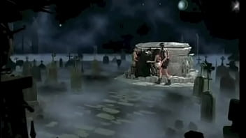 The priest and the 2 fuck at the cemetery