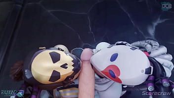 Chaos Agent Gets Pleasured By Two Mouths thumbnail