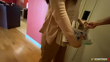 Johntronx getting the hottest xxx welcome gift from a sexy asian babe in pov