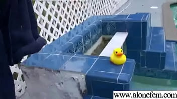 Amateur hot girl insert in holes all kind of toys clip 21