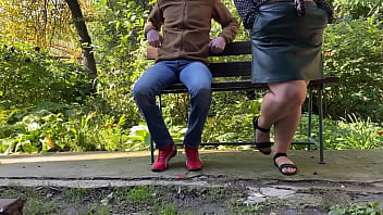 Bbw mother in law shows off hot pussy while masturbating to orgasm outdoors